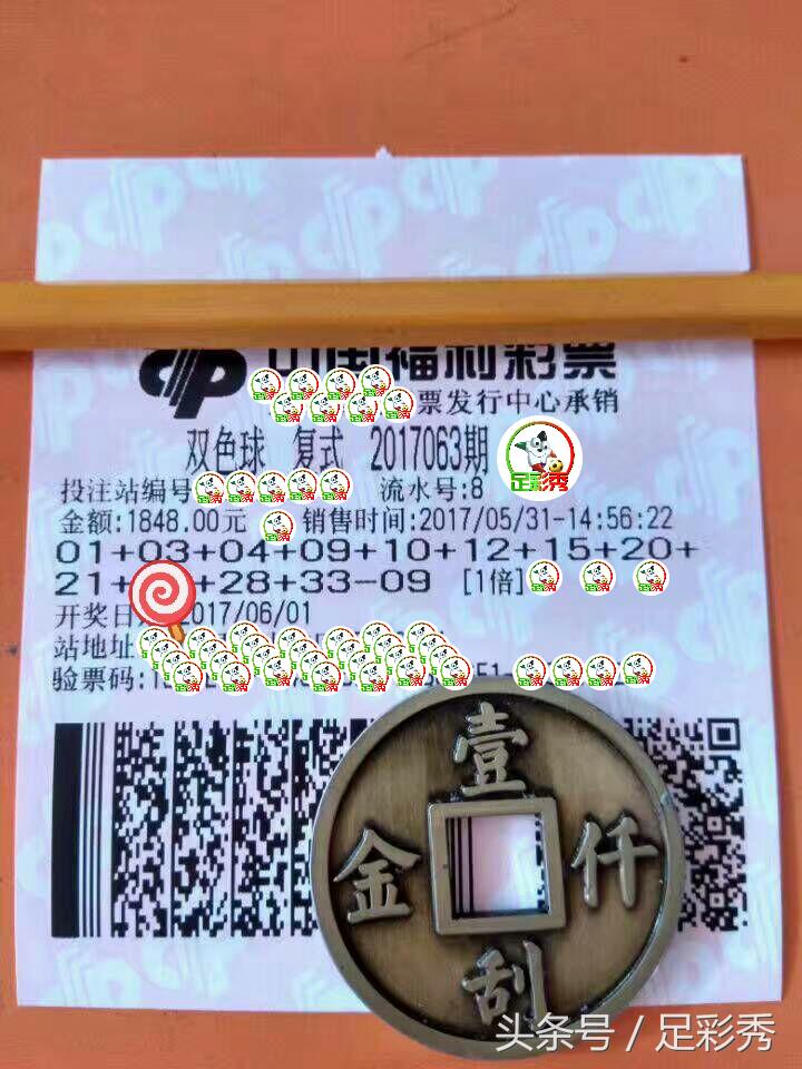 双色球24049期大复式晒实票今天,24048期双色球最新大复式晒票