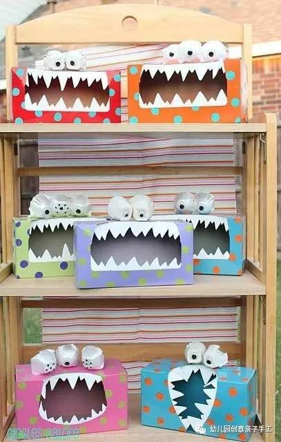 盒子废物利用幼儿园做手工,废物盒子手工制作大全幼儿园