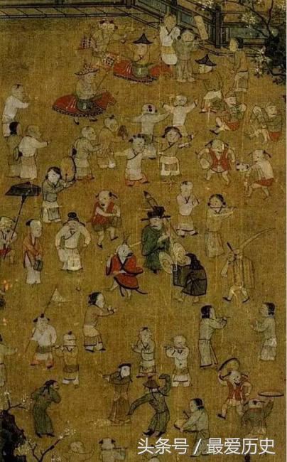 宋朝小朋友,宋代小孩玩游戏