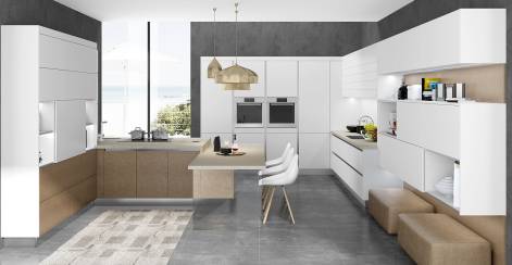 黑科技我只服九牧:一款让烹饪变成时尚秀的厨柜