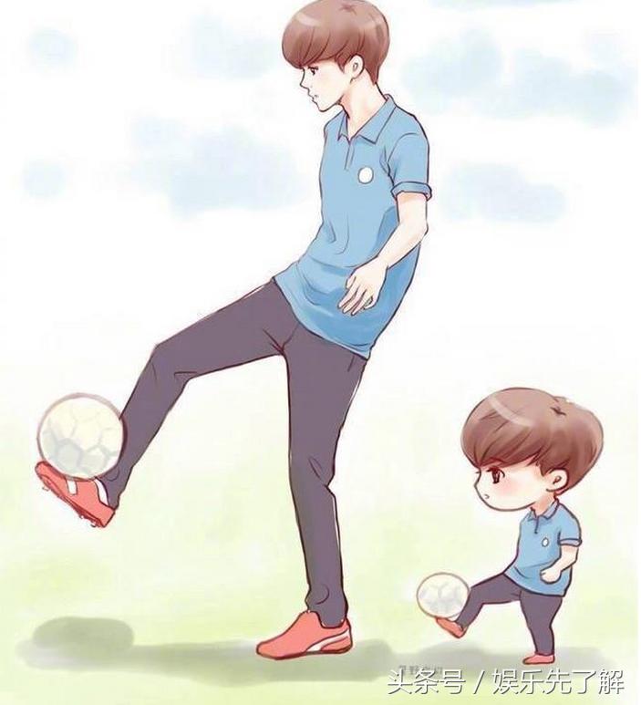 鹿晗儿童图,网友画的鹿晗卡通