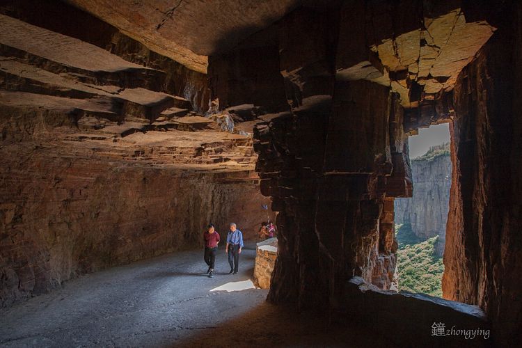 郭亮挂壁公路步行观景,郭亮挂壁公路世界奇迹