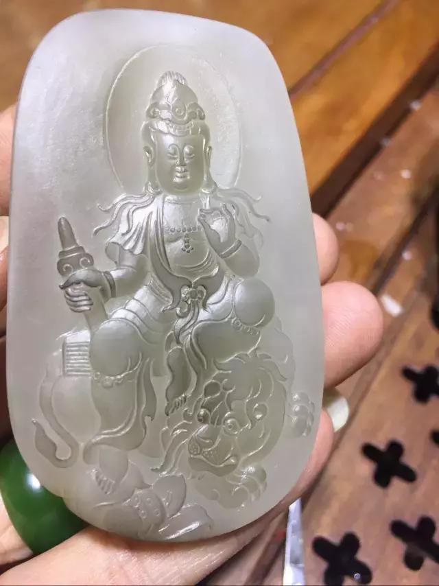 金丝玉雕刻文殊菩萨样板 (和田玉雕刻文殊菩萨图案)