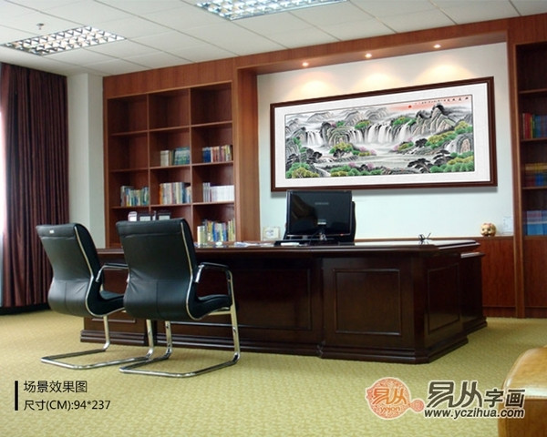 办公室装饰画尺寸怎么选?这个方法简单易学恰到好处