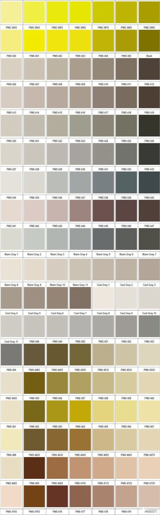 潘通色卡配色电子版,旋转潘通色卡