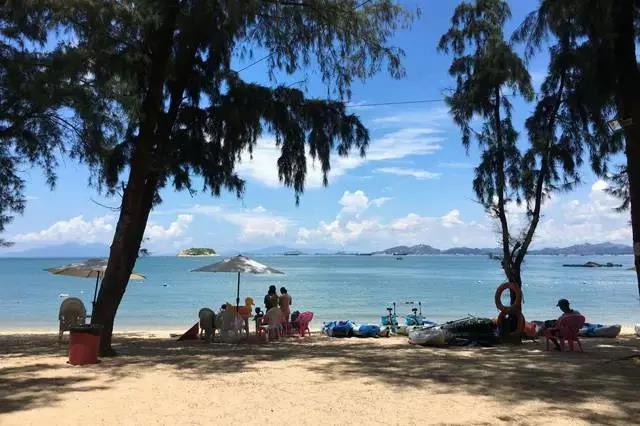 拒绝下饺子,出门就是海,双月湾爱琴海酒店