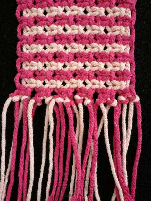 最简单的绳结杯垫,绳结杯垫