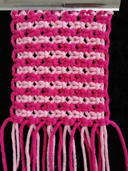 最简单的绳结杯垫,绳结杯垫