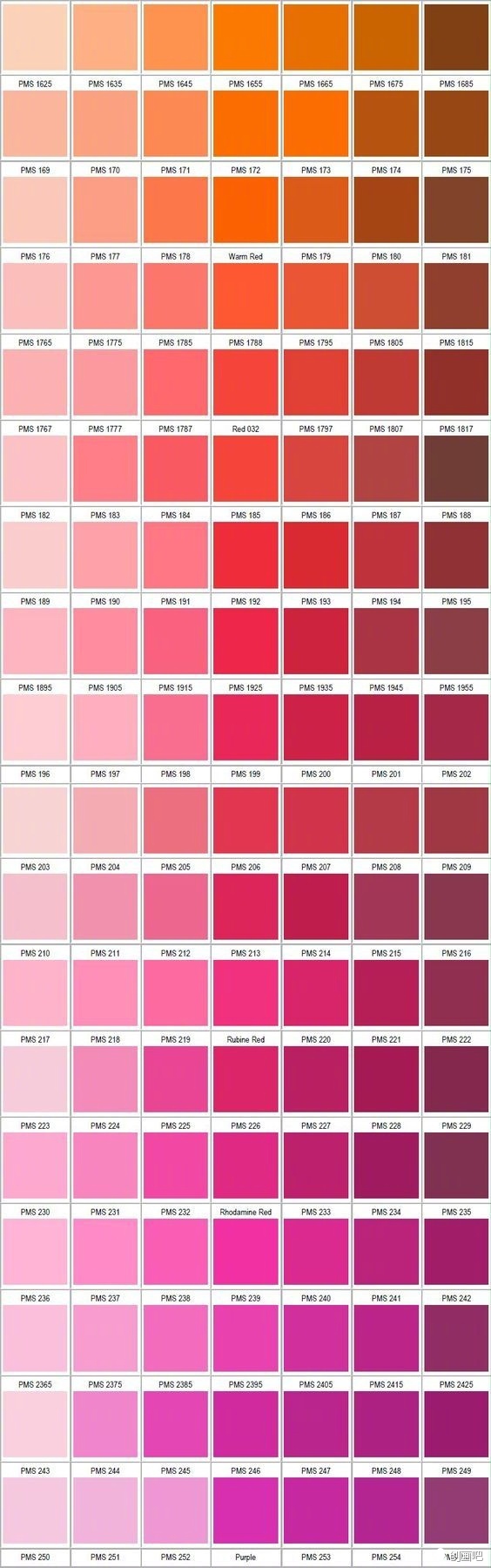 潘通色卡配色电子版,旋转潘通色卡