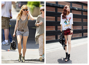 这个夏天怎样搭配牛仔短裤才时尚,牛仔短裤的夏季穿搭