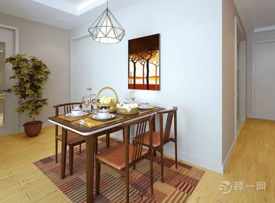 这个餐厅设计很有氛围！苏州红树湾小区现代简约小两居案例设计