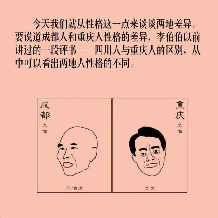 李伯清成都人和重庆人的差异,成都人和重庆人性格的区别