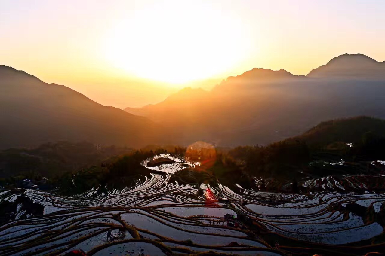 云和梯田日出云海景点攻略,梯田日出云海美不胜收