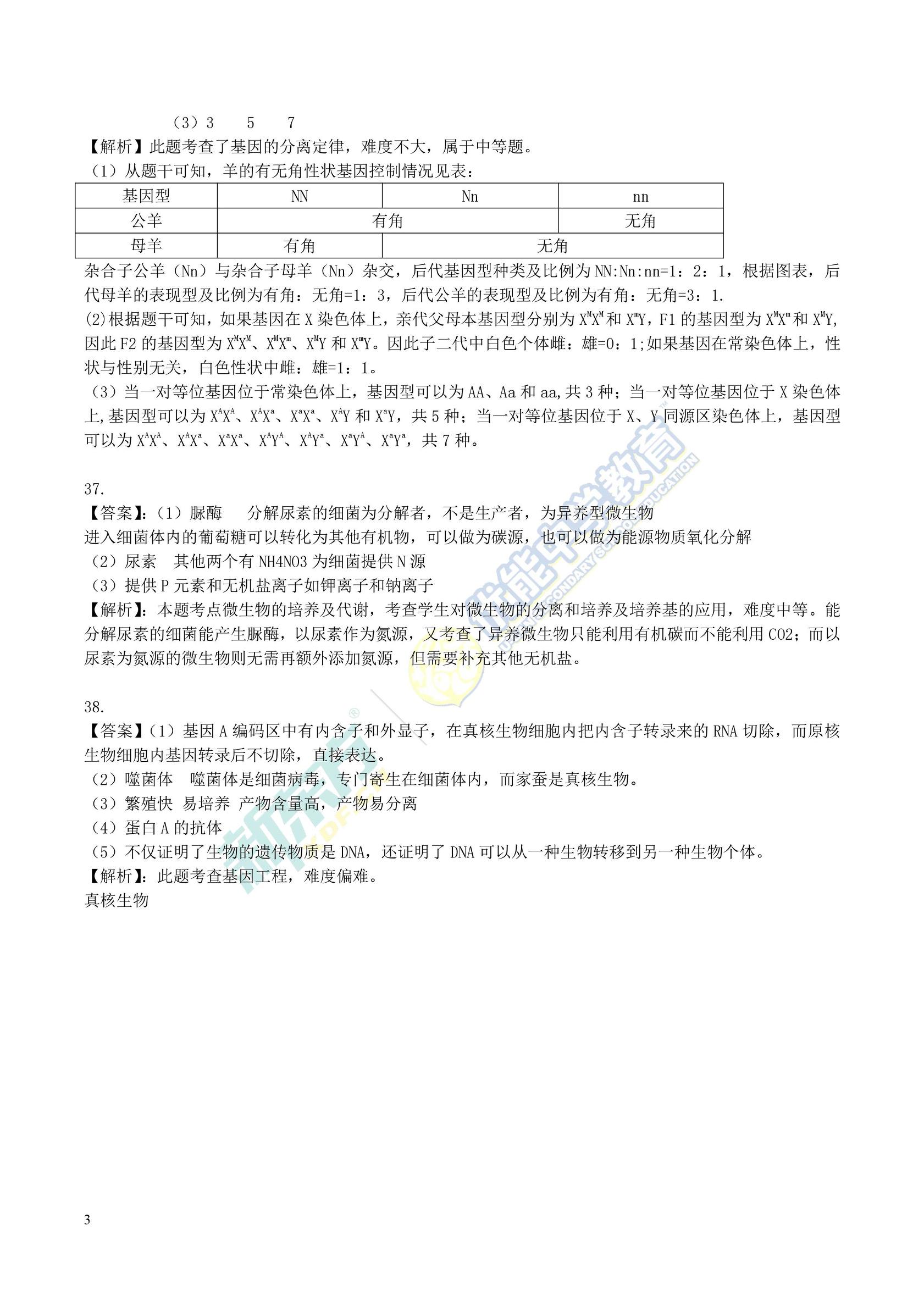 2017全国一卷理综34题,2017年高考理综全国卷1