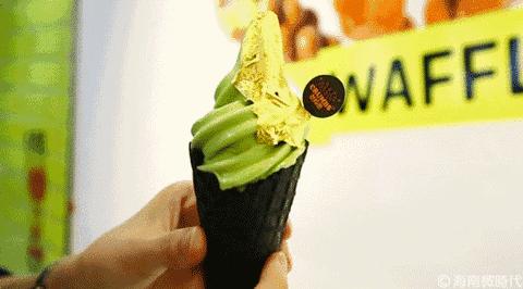 北海道抹茶甜筒,抹茶冰淇淋松饼好吃到哭泣