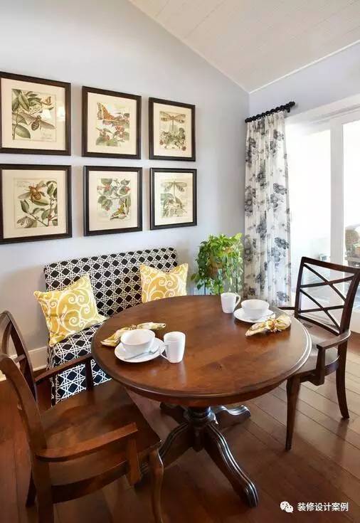 2米宽卡座餐厅设计效果图,餐厅现代简约卡座设计小户型