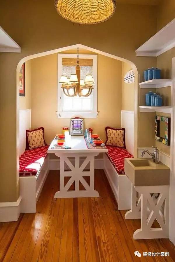 2米宽卡座餐厅设计效果图,餐厅现代简约卡座设计小户型