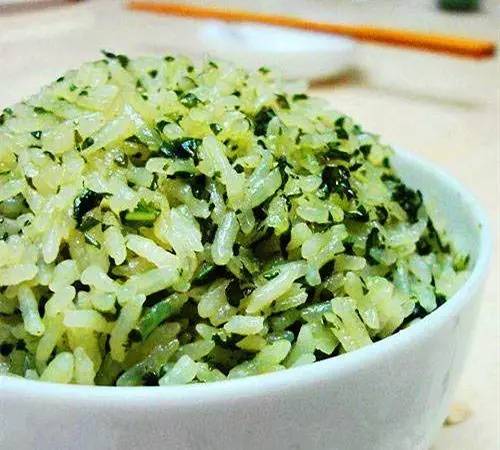 糯米艾叶饭,端午节艾叶美食