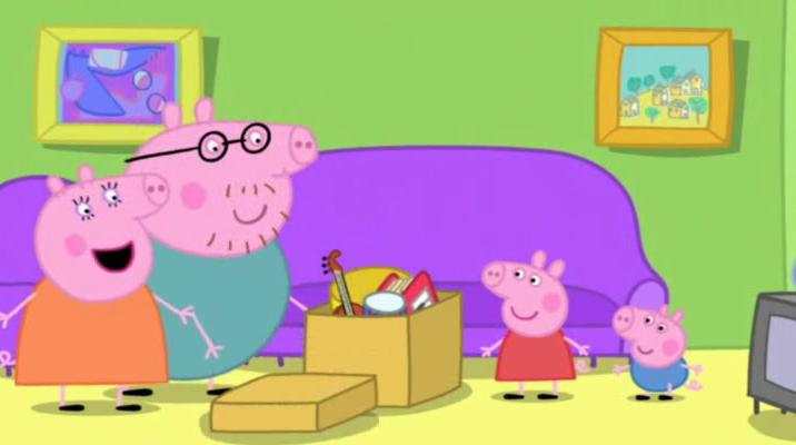 动画片粉红猪英文版,粉红猪动画片英文