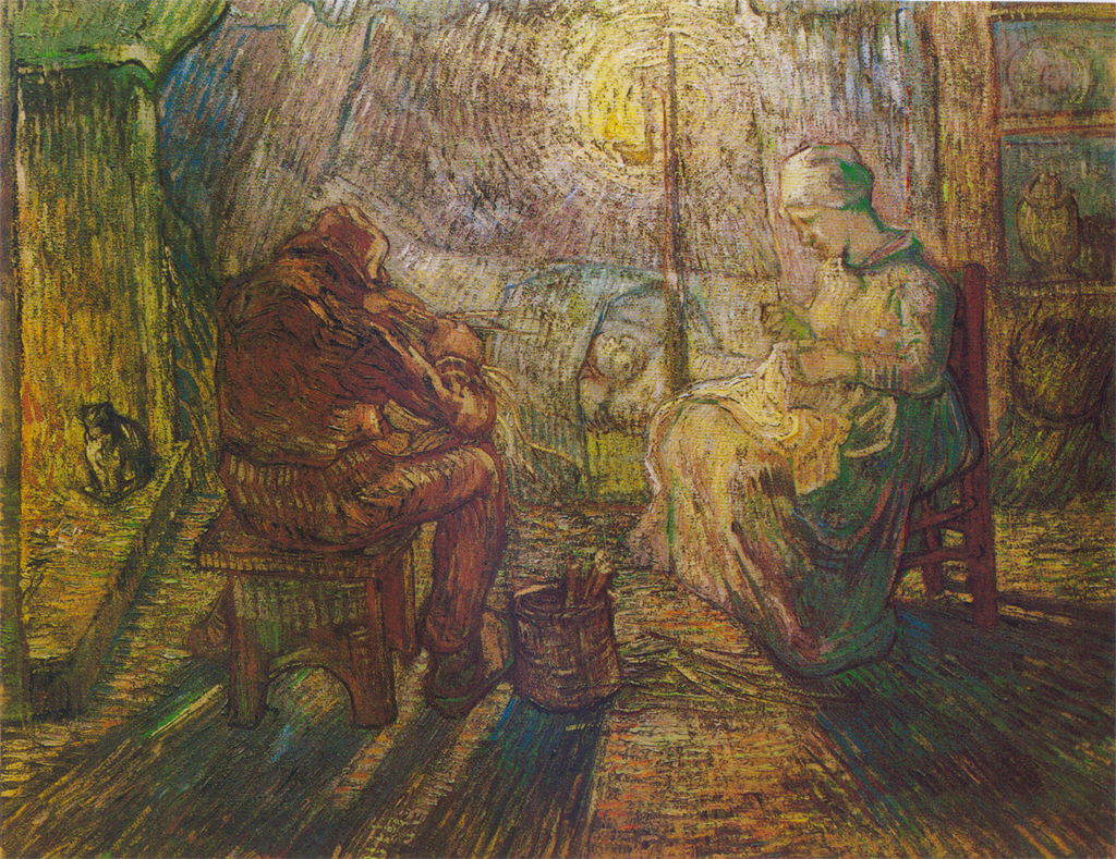 梵高圣玛丽海景,梵高圣玛丽海景画中人