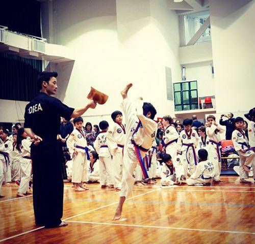 甄子丹儿子跆拳道红带，张晋被女儿“甜蜜家暴”，功夫二代太厉害