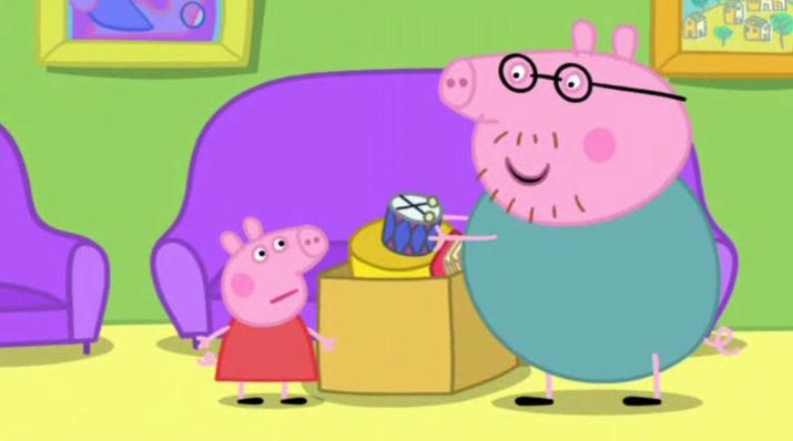 动画片粉红猪英文版,粉红猪动画片英文