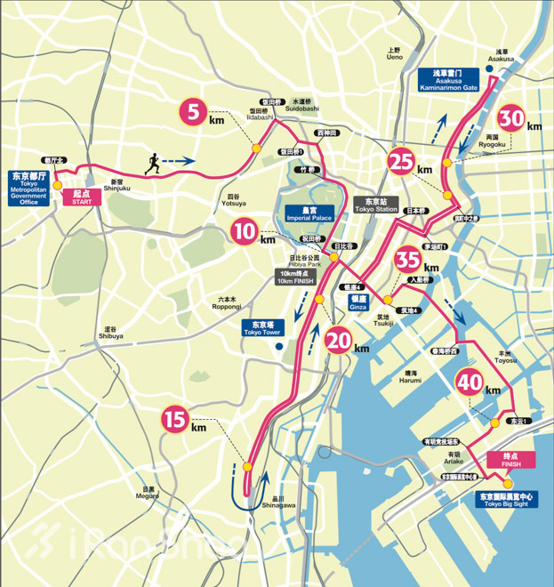 东京马拉松的最佳时间,东京马拉松起点在哪里