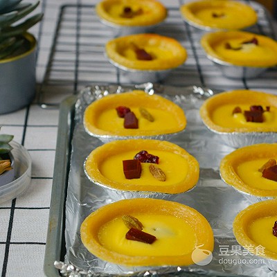 蔓越莓甜品冻糕,蔓越莓蛋挞蛋糕
