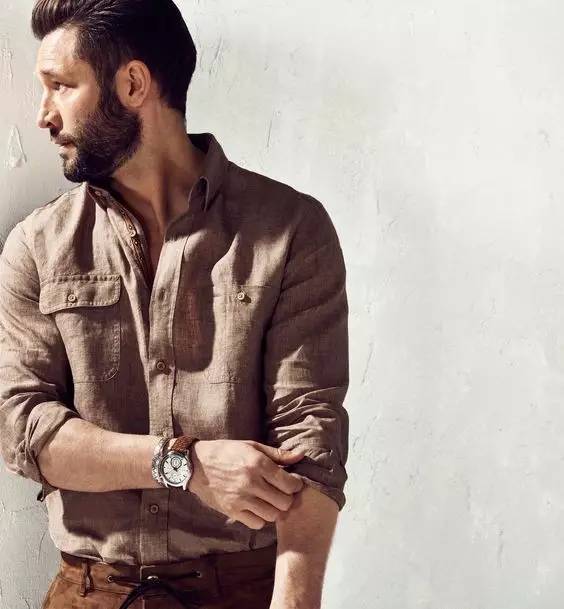 男生穿亚麻为什么很文艺,男人穿亚麻衬衫