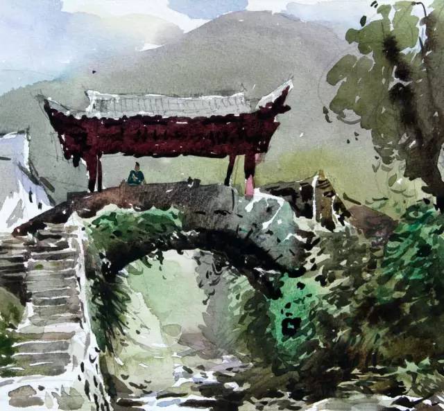 许海刚的水彩画,许海刚水彩画