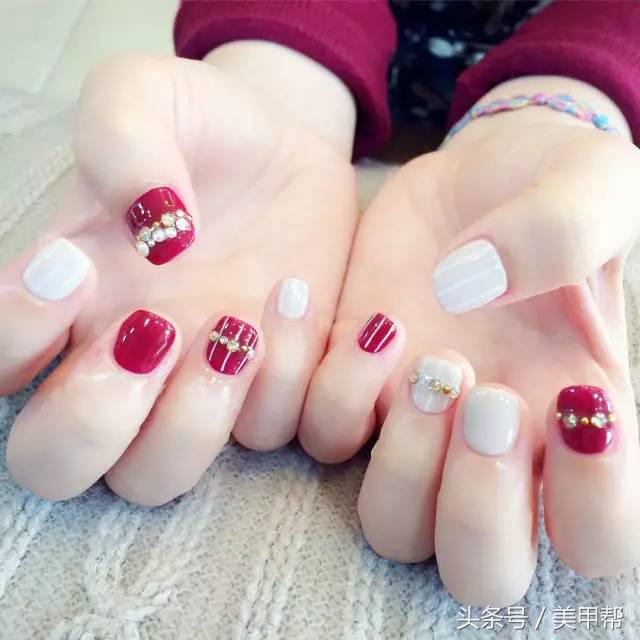 指甲特别短小能做美甲嘛,2019美甲短小甲款式