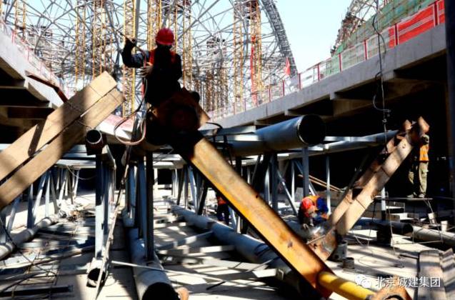 北京大兴国际机场网架视频,北京超大看台搭建