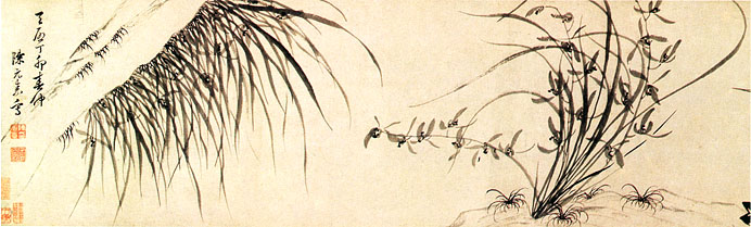 有关梅兰竹菊的中国国画作品,国画梅兰竹菊