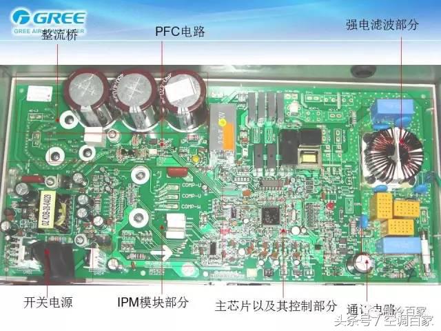 变频空调外机电路板详细介绍,变频空调电路板各元器件名称