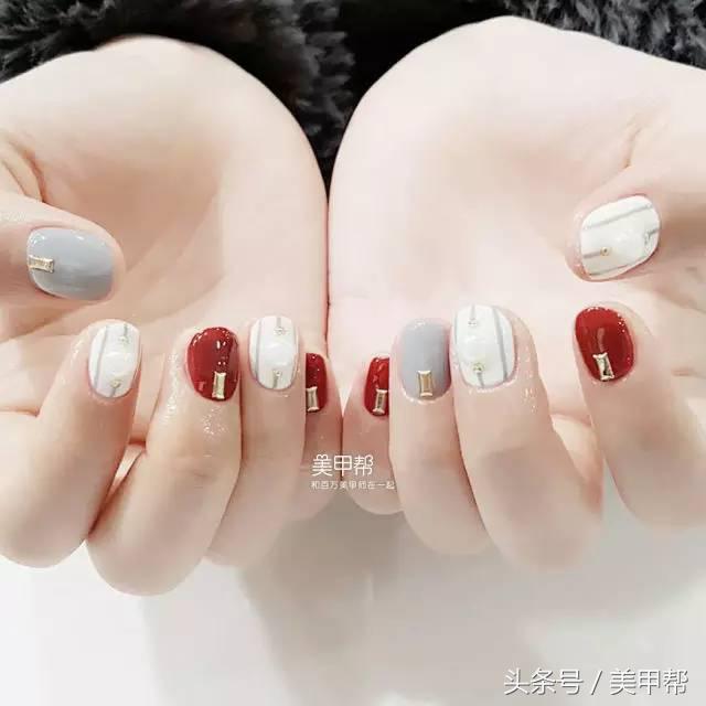 指甲特别短小能做美甲嘛,2019美甲短小甲款式