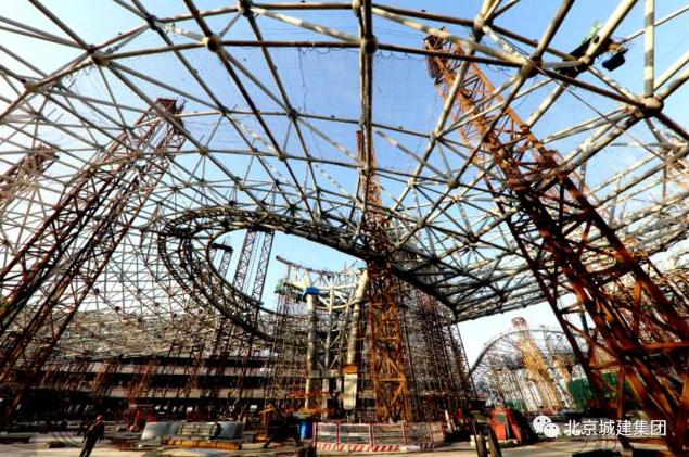 北京大兴国际机场网架视频,北京超大看台搭建
