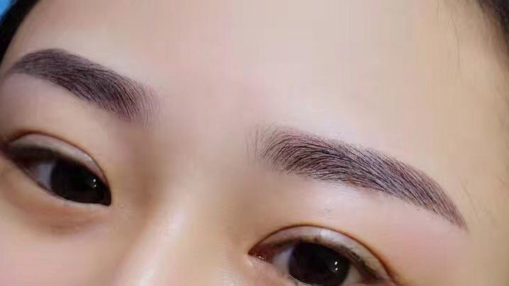 姐妹们纹眉效果怎么样,绣眉和纹眉图片对比