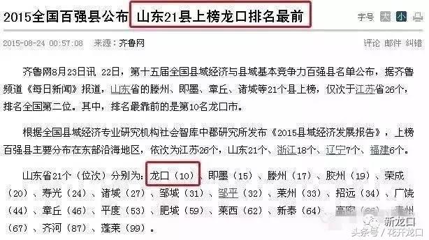 龙口是烟台哪的,龙口是山东省的一个什么地方