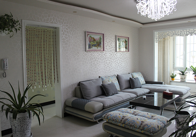 有十字绣如何装饰婚房,十字绣房子客厅装饰