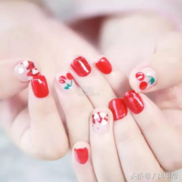 指甲特别短小能做美甲嘛,2019美甲短小甲款式