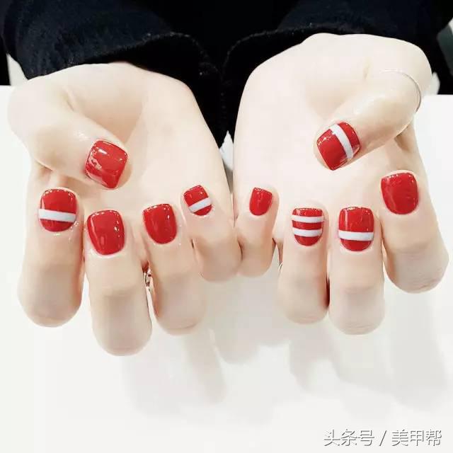 指甲特别短小能做美甲嘛,2019美甲短小甲款式