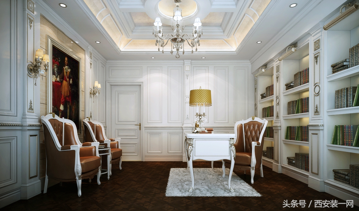 曲江紫汀苑150平米整体风格体现了欧式的华美,也很有现代感