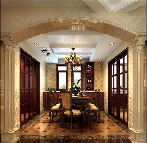 欧式镂空别墅吊顶十字造型效果图,绵阳半山蓝湾别墅装修效果图