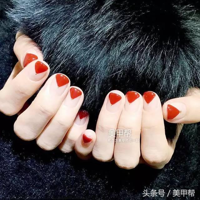 指甲特别短小能做美甲嘛,2019美甲短小甲款式