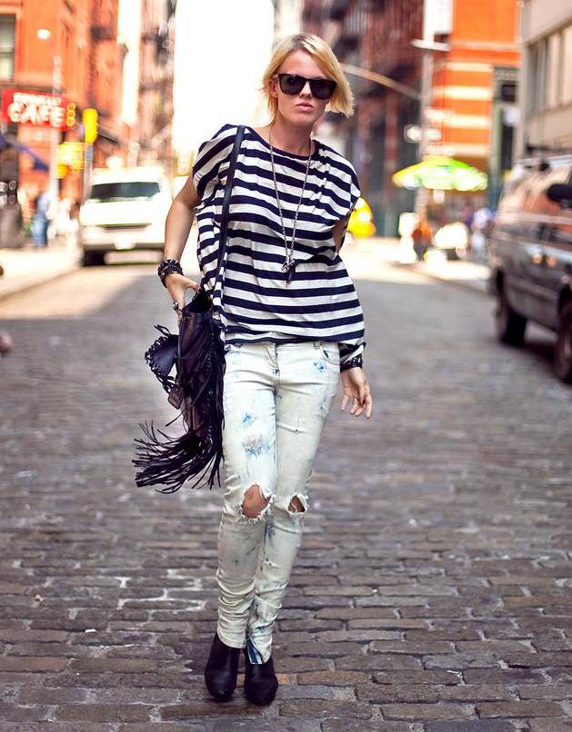 条纹衫有何独特之处呢,为什么穿条纹衫好看