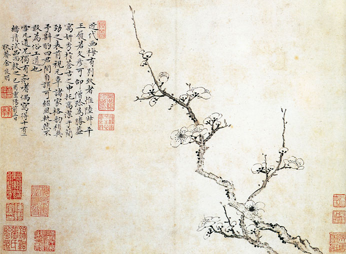 有关梅兰竹菊的中国国画作品,国画梅兰竹菊