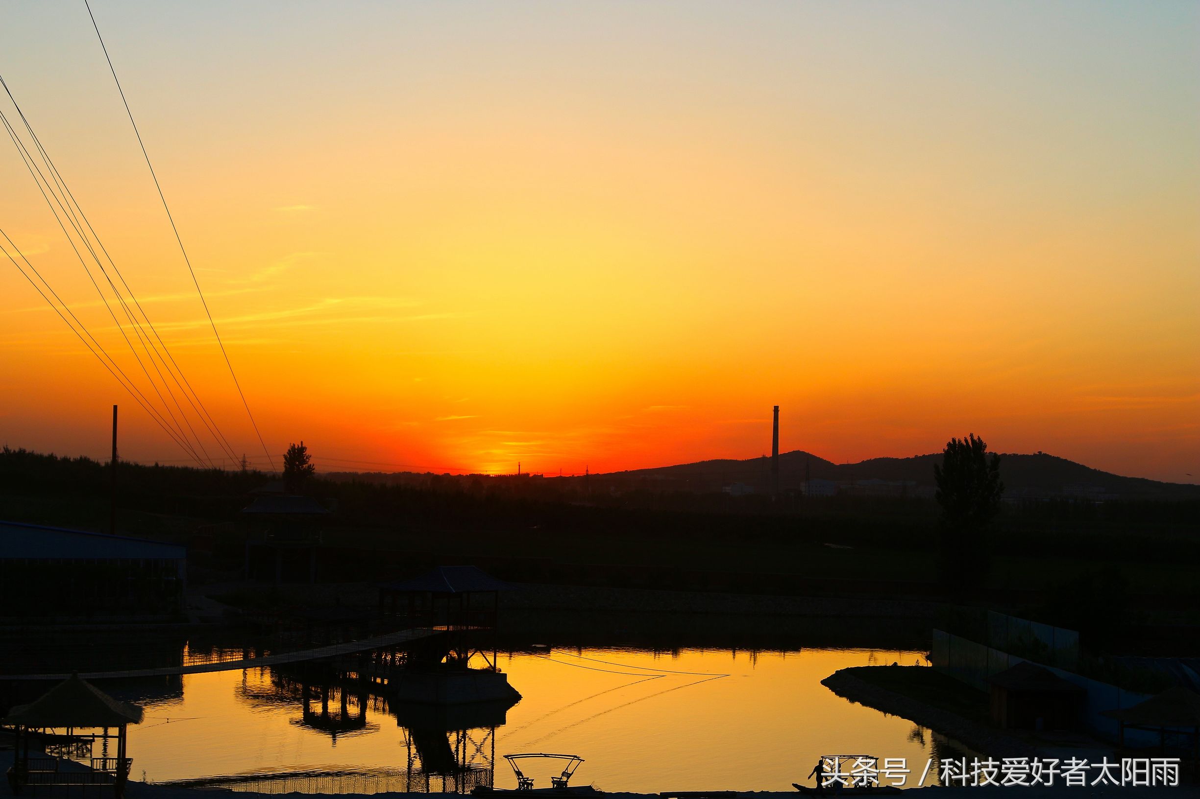 摄影-照片、鞍山佳宁生态园、黄昏的美景！