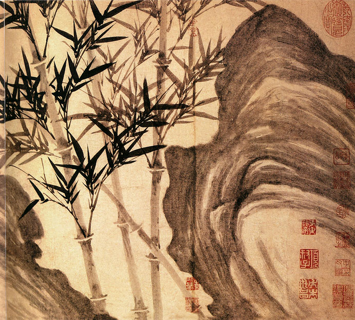 有关梅兰竹菊的中国国画作品,国画梅兰竹菊