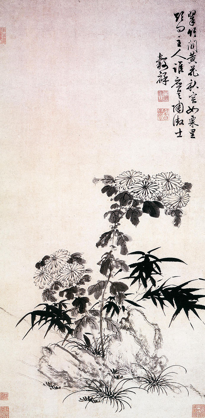 有关梅兰竹菊的中国国画作品,国画梅兰竹菊