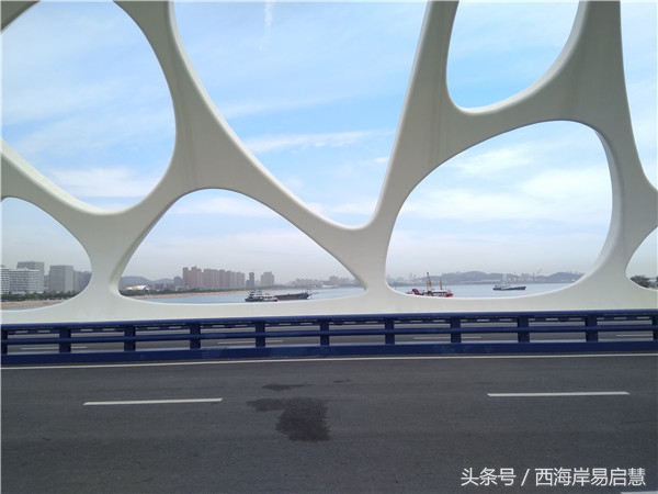 大美青岛之珊瑚贝桥,高清青岛珊瑚贝桥夜景